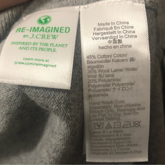 J. Crew wool blend v neck sweater - Picture 3 of 3